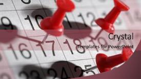  Presentation with important - Slides consisting of important date or meeting appointment background and a coral colored foreground