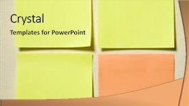  Presentation with textile - Cool new slides with important information - colorful note set on textile backdrop and a blonde colored foreground