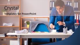  Presentation with industrial espionage - Theme having important information in industrial espionage background and a coral colored foreground