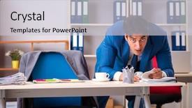  Presentation with industrial espionage - Slide deck featuring important information in industrial espionage background and a  colored foreground