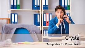  Presentation with industrial espionage - Colorful PPT theme enhanced with important information in industrial espionage backdrop and a lemonade colored foreground