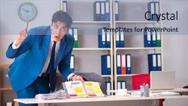  Presentation with espionage - Slide deck consisting of important information in industrial espionage background and a seafoam green colored foreground