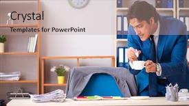  Presentation with industrial espionage - Audience pleasing theme consisting of important information in industrial espionage backdrop and a coral colored foreground