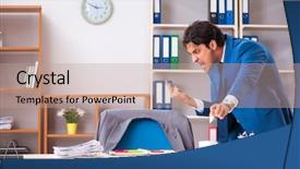  Presentation with industrial espionage - PPT theme with important information in industrial espionage background and a coral colored foreground