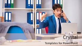  Presentation with espionage - Colorful slide set enhanced with important information in industrial espionage backdrop and a soft green colored foreground