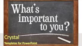  Presentation with important - Presentation theme featuring important to you a question background and a tawny brown colored foreground