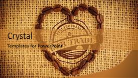  Presentation with fair trade - Slide set with imports change - fair trade graphic against heart background and a gold colored foreground