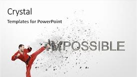  Presentation with action research in education - Beautiful presentation design featuring impossible - krate man in action backdrop and a  colored foreground