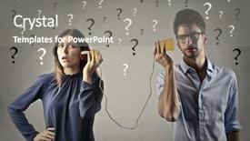  Presentation with communication - Beautiful PPT theme featuring impossible communication backdrop and a  colored foreground