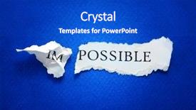  Presentation with possible - Beautiful PPT layouts featuring impossible torn in two part backdrop and a cobalt blue colored foreground