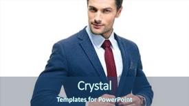  Presentation with confident - Cool new PPT layouts with impression management - confident businessman putting on suit backdrop and a ocean colored foreground