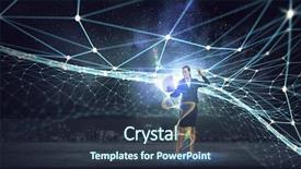  Presentation with media - Amazing PPT theme having impression management - technologies that impress mixed media backdrop and a  colored foreground