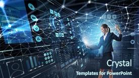  Presentation with media - Cool new slide set with impression management - technologies that impress mixed media backdrop and a  colored foreground