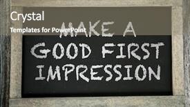  Presentation with first impression - Amazing presentation design having impressive - make a good first impression backdrop and a gray colored foreground