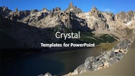  Presentation with principal - Presentation theme consisting of impressive-mountain-landscape-with-lake and a wine colored foreground