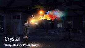  Presentation with multimedia - PPT layouts with impressive multimedia technologies mixed media background and a wine colored foreground