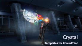  Presentation with mass media business technology internet - Slide set enhanced with impressive multimedia technologies mixed media background and a navy blue colored foreground