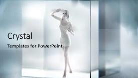  Presentation with crack glass - Amazing slides having imprisoned in a glass cube backdrop and a  colored foreground