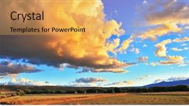  Presentation with storm - Slide deck having improbably-beautiful-huge-storm background and a yellow colored foreground