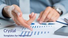  Presentation with revenue - Cool new PPT theme with improve revenue - close up of a businessman backdrop and a sky blue colored foreground