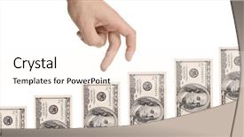  Presentation with hand cute dolls and toy - PPT layouts consisting of improve revenue - hand gesturing moving over us background and a cream colored foreground