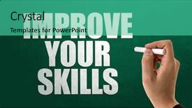  Presentation with interpersonal - PPT layouts having improve your skills background and a  colored foreground