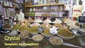  Presentation with nut - Slide set having impuestos locales - dried fruit and nut display background and a  colored foreground