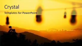  Presentation with colombia - Amazing PPT theme having ims - sunset light im minca colombia backdrop and a  colored foreground