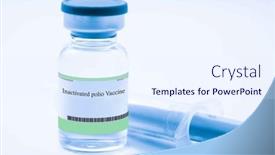  Presentation with viral - Slides featuring inactivated-polio-vaccine-can-protect background and a sky blue colored foreground