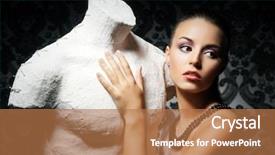  Presentation with inanimate - Slide deck consisting of inanimate - attractive young lady background and a coral colored foreground