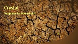  Presentation with inanimate - Slide deck featuring inanimate - cracked earth abstract natural background background and a  colored foreground