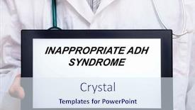  Presentation with metabolic syndrome doctor - PPT layouts having inappropriate-adh-syndrome-doctor background and a sky blue colored foreground