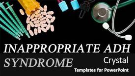  Presentation with text pelvic pain diagnosis medical - Presentation theme with inappropriate-adh-syndrome-text background and a dark gray colored foreground