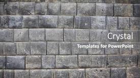  Presentation with inca - Presentation theme having inca wall background and a gray colored foreground
