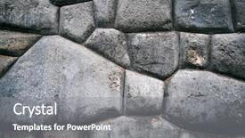  Presentation with ancient greek of stone - PPT theme consisting of incaico - ancient stone strong sacsayhuaman wall background and a gray colored foreground