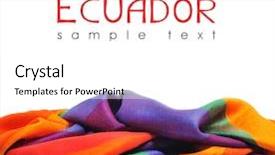  Presentation with ecuador - Presentation theme with incaico - ecuador background and a white colored foreground