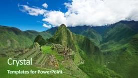  Presentation with unesco - Presentation consisting of incaico - machu picchu a unesco world background and a tawny brown colored foreground