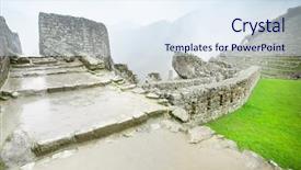  Presentation with inca machu picchu peru view - Cool new slide deck with incaico - machu picchu a unesco world backdrop and a  colored foreground