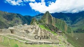  Presentation with world heritage - Audience pleasing slide set consisting of incaico - machu picchu a unesco world backdrop and a mint green colored foreground