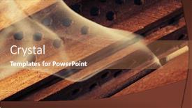  Presentation with incense - Theme enhanced with incense-stick-aroma-with-smoke background and a coral colored foreground