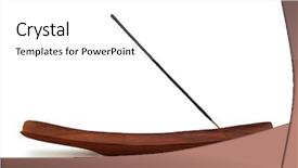  Presentation with fragrance - Slides having incense sticks - fragrance stick background and a white colored foreground