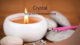  Presentation with incense - Audience pleasing slides consisting of incense sticks and candle backdrop and a red colored foreground