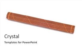  Presentation with incense sticks - PPT theme with incense sticks on a white background and a white colored foreground