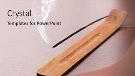  Presentation with incense - Audience pleasing presentation theme consisting of incense sticks on the table backdrop and a lemonade colored foreground