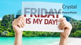  Presentation with friday - Presentation theme having incentive trip - friday is my day card background and a arctic colored foreground