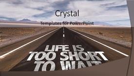  Presentation with wait - Theme with incentive trip - life is too short background and a light gray colored foreground