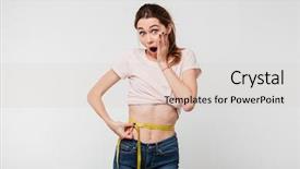  Presentation with tape - Presentation theme enhanced with inch - portrait of a shocked slim background and a lemonade colored foreground