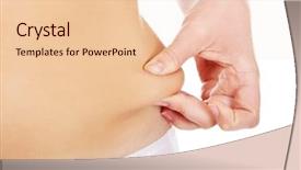  Presentation with young sing woman singing young - Cool new presentation theme with inch - slim fitness woman pinch her backdrop and a lemonade colored foreground