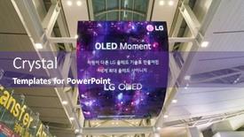  Presentation with oled - Beautiful PPT layouts featuring incheon-south-korea-circa-june backdrop and a violet colored foreground