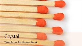  Presentation with monarch butterfly isolated on white - Presentation design with incineration - long matches for fireplace isolated background and a  colored foreground